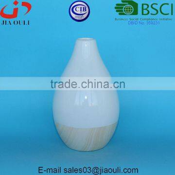 Hot Products Lucky Bamboo Design Ceramic Wood Print Vase for Home Decor photo-3