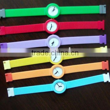 Propular silicone rubber wristband watch