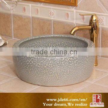 Natural stone style ceramic sink for garden