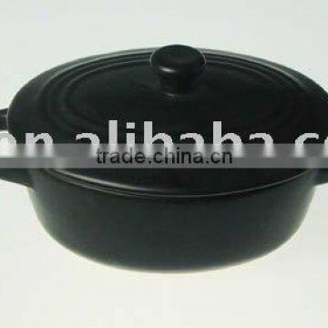 Stoneware casserole Oval shape