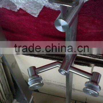 Frosted Glass Balcony Balustrade/Stainless Steel Handrail photo-3