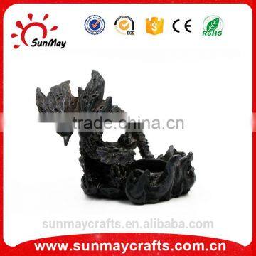 Custom high quality polyresin dragon candle holders decoration for sale