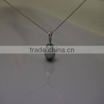 17'' 9-10mm tahitian peacock pearl necklace