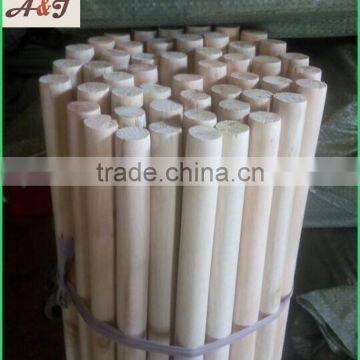 Natural Wooden Broom Stick One End Flat One End Dome photo-4