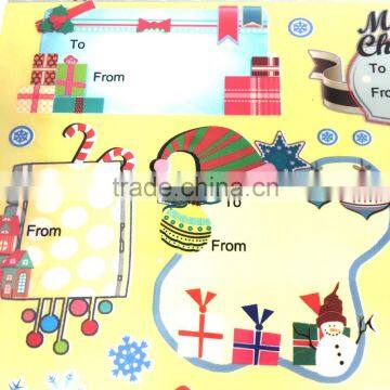 Gift Tag Rub-on Transfer Sticker, Gift Tag Sticker, Christmas Gift Sticker photo-2