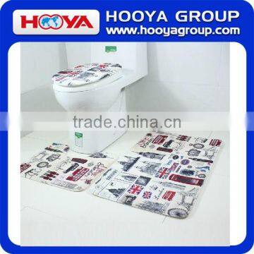 3pcs Bath Rug toliet seat/bath mat /toilet seat cover/new design