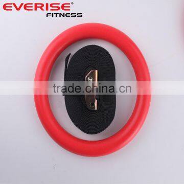 ABS Gym Gymnastic Rings Adjustable Straps Crossfit Strength Training photo-5
