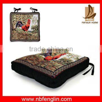 Embroidery cushion cover and popular black chair pad