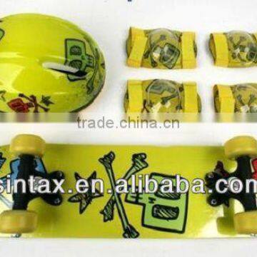 Kids Skateboard Combo with Knee Elbow Pads <Best Holiday Gift for kids>