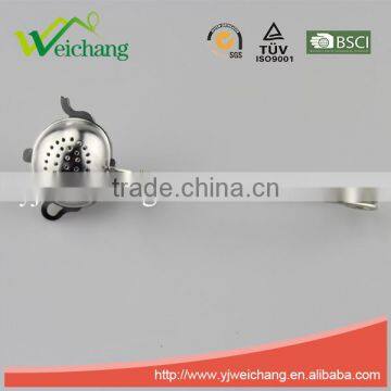 WCJ1065 Wooden Handle Stainless Steel Tea Ball Different Shape Tea Cup Shape photo-2