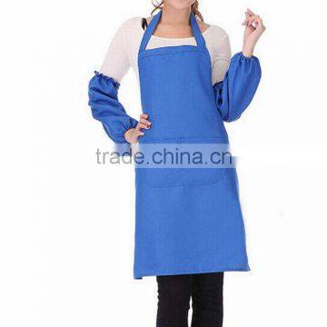 New Fashion Women Apron Kitchen Restaurant Bib Cooking Aprons With Pockets