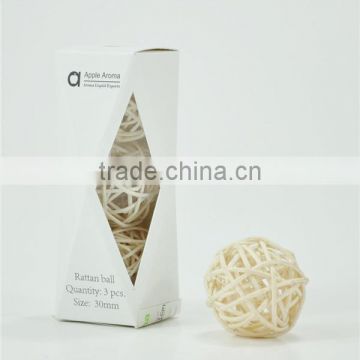 Natural Rattan Ball For Aroma Diffuser Oil / Home Decoration