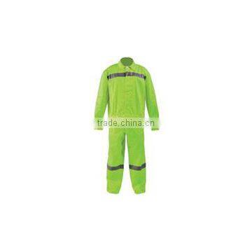 Lime Green Color Hi-Vis Work Uniform