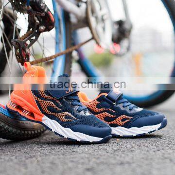 2017 Children Fashion Shoes for Boys and Girls,factory Wholesale Fabric Mesh Shoes,fire Logo Shoes for Children photo-4