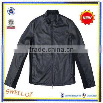 Top fashion Italian spring new design leather jacket for men