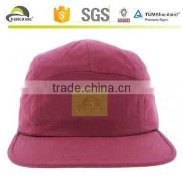5-panel Cap With Leather Label, 5 Panel Hat Wholesale Hats Cap photo-2