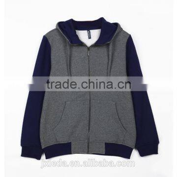 high quality plain dyed color block children jacket winter coat