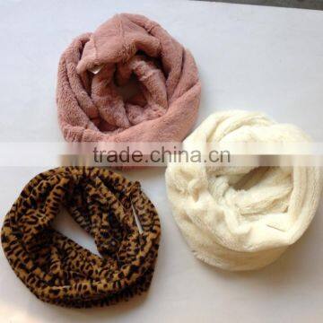 Fashion Winter Knitted Factory Produce Knit Fake Fur Scarf photo-5
