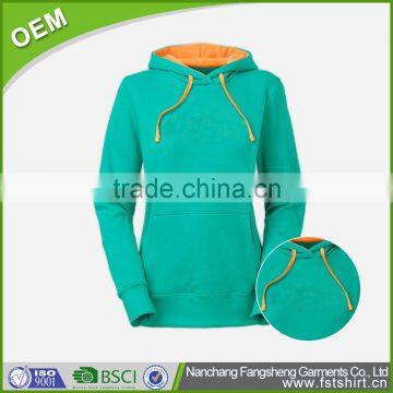 Custom Logo Women Hoodie,100% Cotton Plain Hoody photo-4