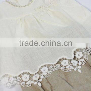 Old European Frocks Designs Lace Baby Clothes 100% Linen/Cotton Blend Little Girls Boutique Clothing Outfits photo-2