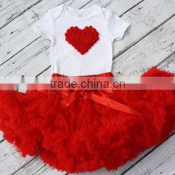 Patriotic Pettiskirts Sets Girls Clothing Cotton Top Set Skirts Chiffon Pettiskirt Set TuTu photo-5