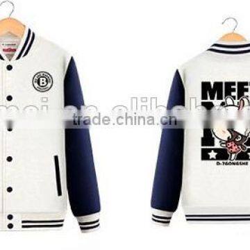 100% Polyester Wholesale Customized Man Woman Baseball Jacket photo-3