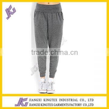 Custom Double Layer Design Harem Pants,women Three Quarter Harem Pants,jiangxi Cotton Harem Pants photo-3