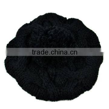 Women's Warm Knit Wool Beanie Pumpkin Ball Pumpkin Ladies Winter Wool Hat 9083 photo-2
