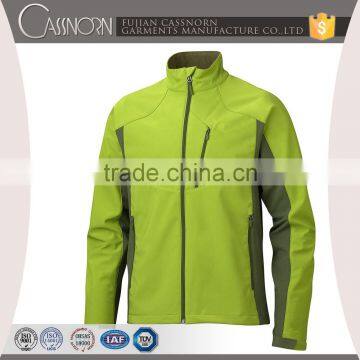 Hot Sale Custom Design Breathable Orange Softshell Jacket photo-3