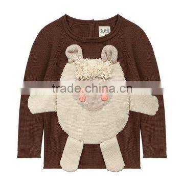 S17682A New Sweaters Cotton Pullover Kids Girls Knitted Sweater photo-4