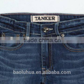 T1113K Comfortable Boys Kid Children Stretchasble Waist Band Medium Indigo Jeans photo-3