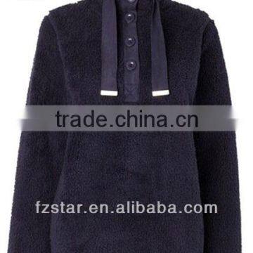 Women's Fleece Jacket with Snap Closure PQ222