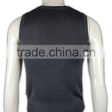 ISO9001/BSCI Manufature V-neck Custom School Argyle Cardigan Sweaters photo-4