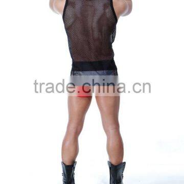 Custom Mesh Fabric Gym Singlets for Men / Blank Singlet T13345 photo-4
