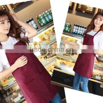 Factory Direct Wholesale Korean Aprons Simple Home Uniforms Aprons Advertising Aprons Customized photo-5