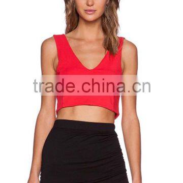 cotton lycra crop top