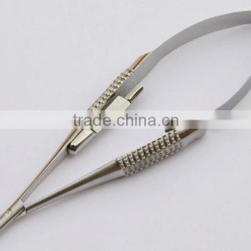 Micro Needle Holder Straight with Notched Tip 5.5''