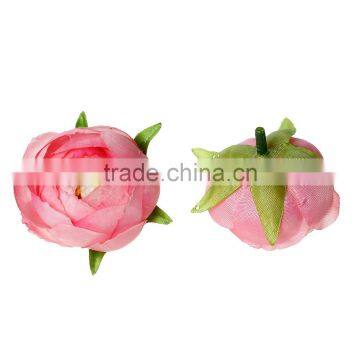 Custom Terylene Decoration Millinery Pink Factory Direct Artificial Flowers photo-2
