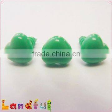12mm Green Plastic Heart Nose Safety Animal Nose Crochet Doll Nose photo-4