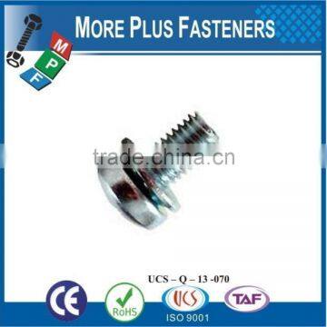 Made in Taiwan Phillips Pan Head External or Internal Tooth Lock Washer SEMS Screw Zinc Plated