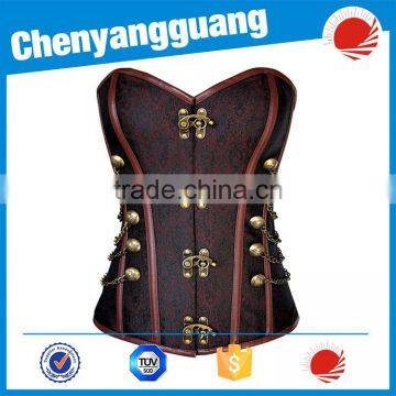 Fresh style adjustable sexy floral waist corset