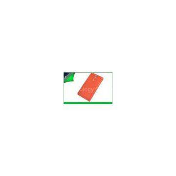 Super Slim Orange Sony Leather Cases For Xperia S Lichee With Stand Function