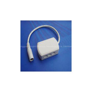 Jst 24V 6 Way LED Kitchen Lighting Junction Boxes With DC Jack 2.1*5.5mm Female Plug in PCB Sockets photo-2