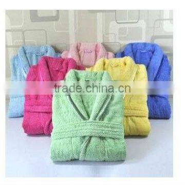 100% cotton terry towelling women's bathrobe wholesale