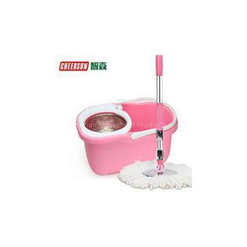 Pink Hand Press Spin Mop