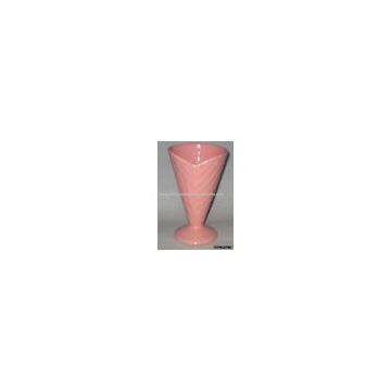 Solid color flower vase