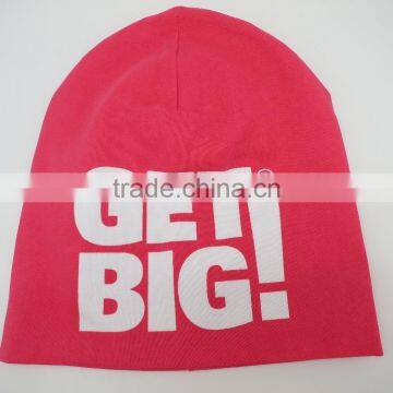 Custom cotton embroidery knitted hip hop beanie hat