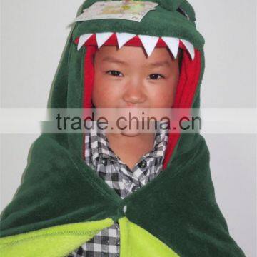 Dinosaur Cartoon Design Coral Fleece Baby Wearable Blanket