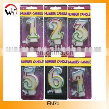 Birthday number candle