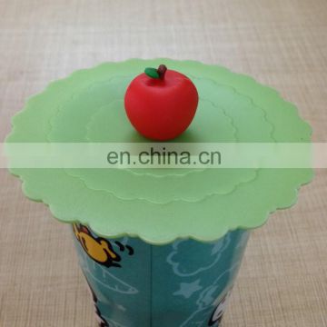 Various Replaceable Cartoon Silicone Leakproof Coffee Mug Lid Cover